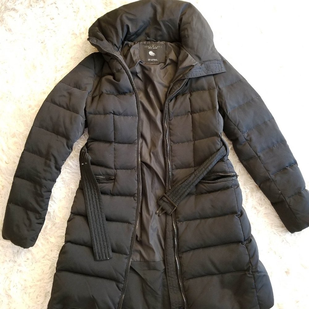 COPY - Dark navy blue Zara puffer coat